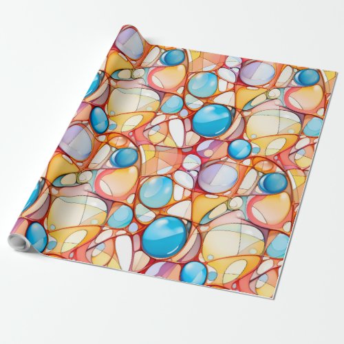 Colorful wrapping paper abstract pattern