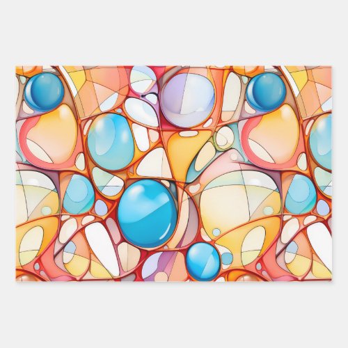 Colorful wrapping paper abstract pattern