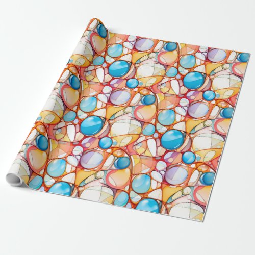 Colorful wrapping paper abstract pattern