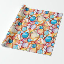 Colorful wrapping paper abstract pattern - Chic &