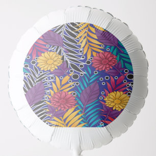 Colorful wrapping paper featuring creative floral balloon