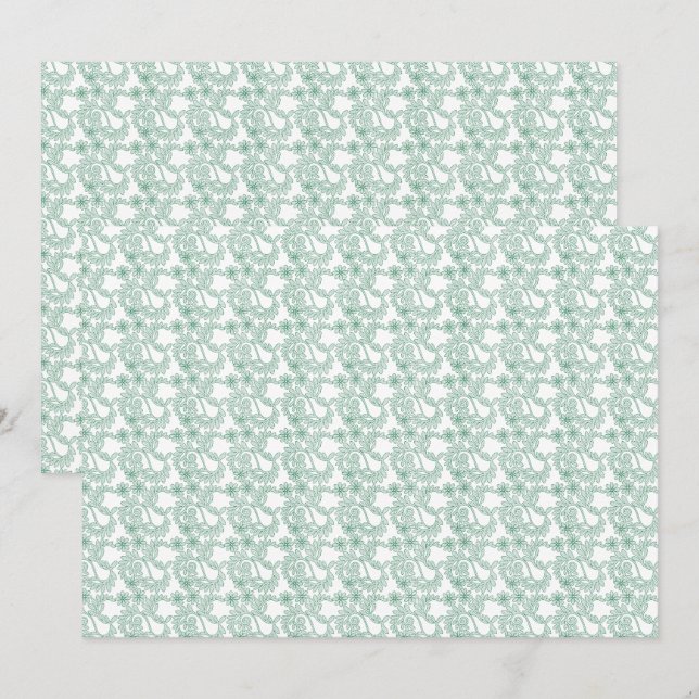 Colorful wrapping paper with a repeating pattern o invitation (Front/Back)