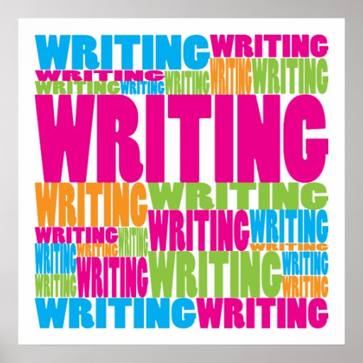 Colorful Writing Poster | Zazzle