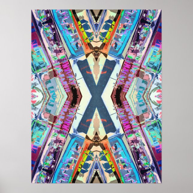 Colorful X Graphic Poster (Front)