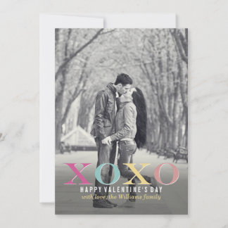 Colorful XOXO | Valentine's Day Cards