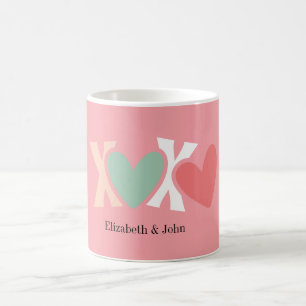 Colorful "XOXO" Valentine's Day    Coffee Mug