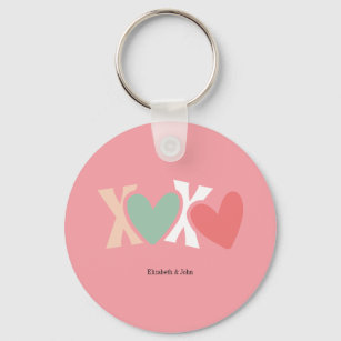 Colorful "XOXO" Valentine's Day  Keychain