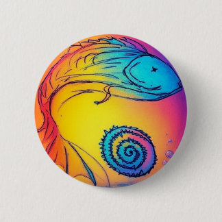 Colorful yaie fish button