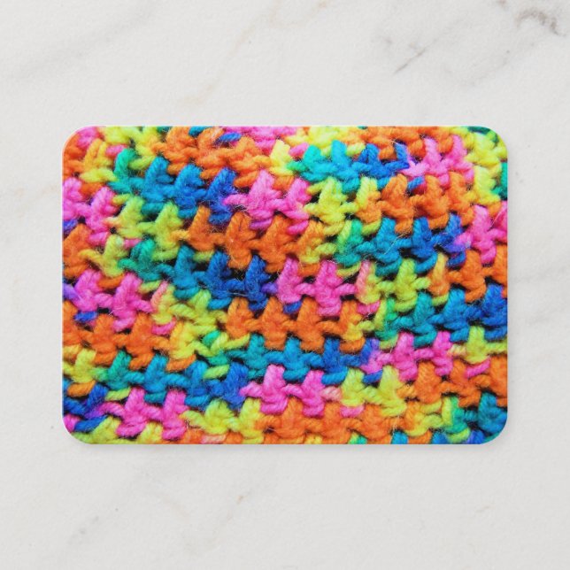 Colorful Yarn Business Card (Front)