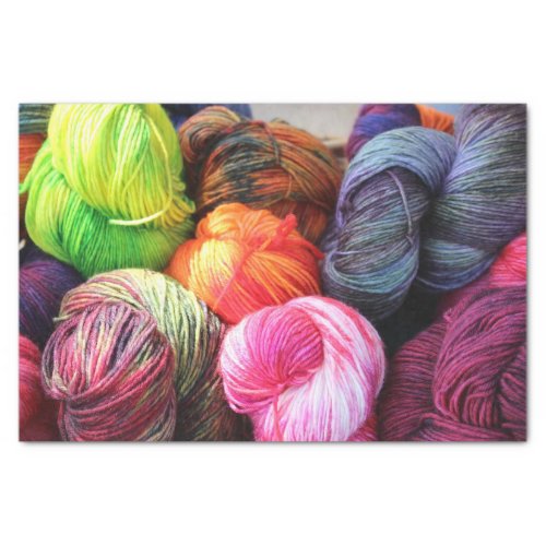 Colorful Yarn Skeins for Knitting Crochet    Tissue Paper