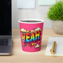 Colorful YEAH paper cup!