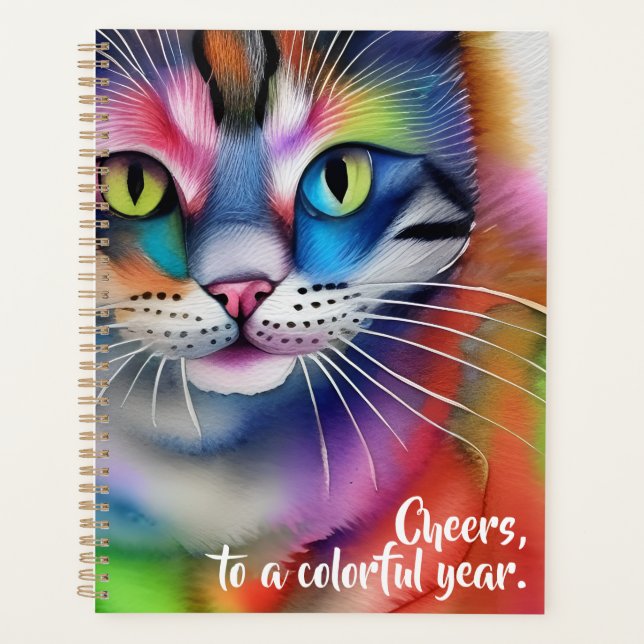Colorful year Cat Planner (Front)