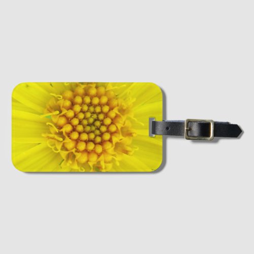 Colorful Yellow Arnica Wildflower Detail Luggage Tag