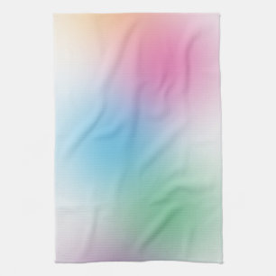 Colorful Yellow Blue Green Pink Purple Template Kitchen Towel
