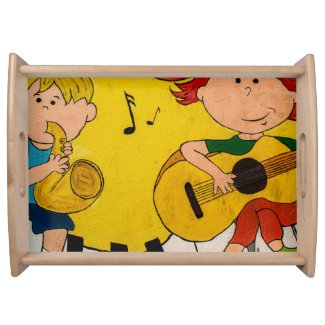 Colorful Yellow Live Music Cartoon