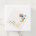 Colorful Yellow Red Green Balloons Kids Birthday Favor Tags<br><div class="desc">If you need any other matching product or customization,  kindly message via Zazzle.</div>