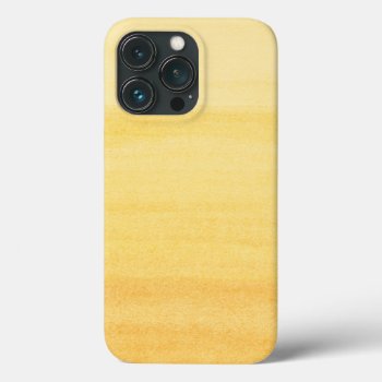 Colorful Yellow Watercolor Ombre Pattern Iphone 13 Pro Case by blueskywhimsy at Zazzle
