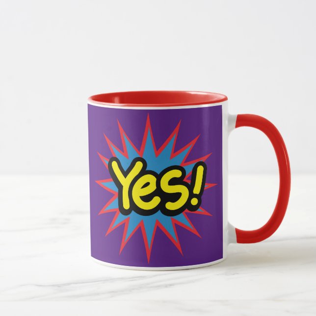 Colorful Yes Mug (Right)
