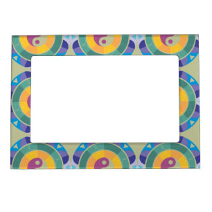 Colorful Yin Yang Pattern Magnetic Frame