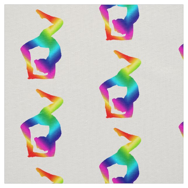 Colorful Yoga Art Fabric (Swatch)
