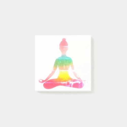 Colorful yoga part  post_it notes