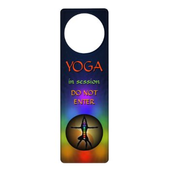 Colorful Yoga Seven Chakras Yin Yang Door Hangers by sunnymars at Zazzle