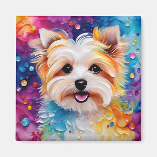 Colorful Yorkie Magnet to Brighten your space