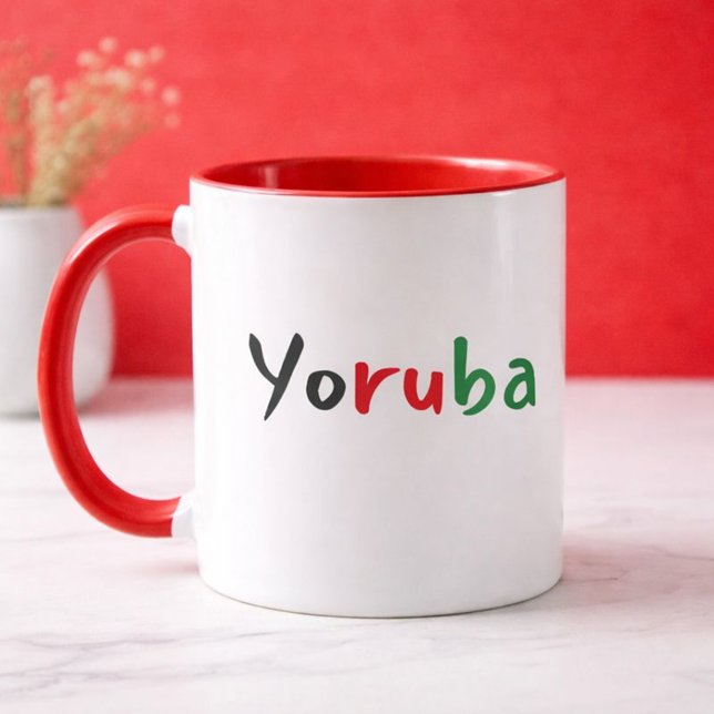 Colorful Yoruba Pan African Mug (Creator Uploaded)