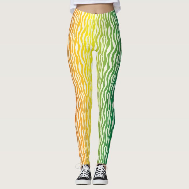 Colorful Zebra Pattern Print