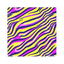 Colorful Zebra Print Stripe Abstract Pattern