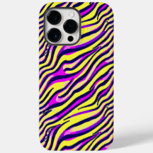 Colorful Zebra Print Stripe Abstract Pattern