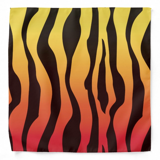 Colorful Zebra Stripes Bandana (Front)