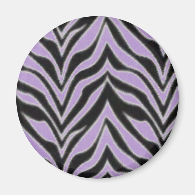 Colorful zebra stripes magnet (Front)