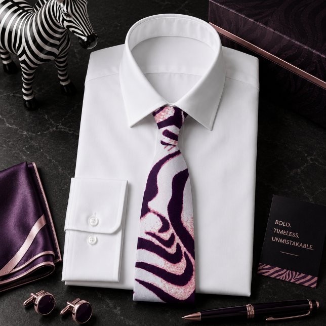 Colorful Zebra Wild Animal Pattern Neck Tie (Creator Uploaded)
