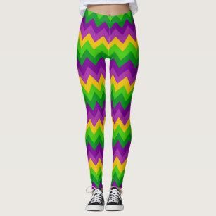  Mardi Gras Youth Girls Cute Carnival Leggings New Orleans Tight  Pants Checked Green Purple Yellow XS : Clothing, Shoes & Jewelry