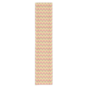 Colorful Zigzag Chevron Pattern Short Table Runner