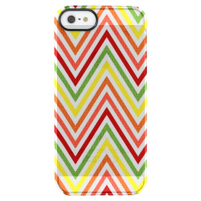 Colorful Zigzag Chevron Pattern Uncommon iPhone Case (Back)