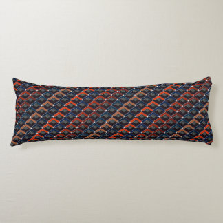 Colorful zigzag Karo-steps Body Pillow