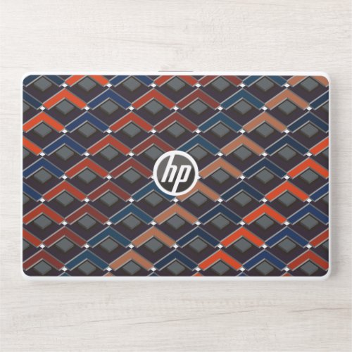 Colorful zigzag Karo_steps Case HP Laptop Skin