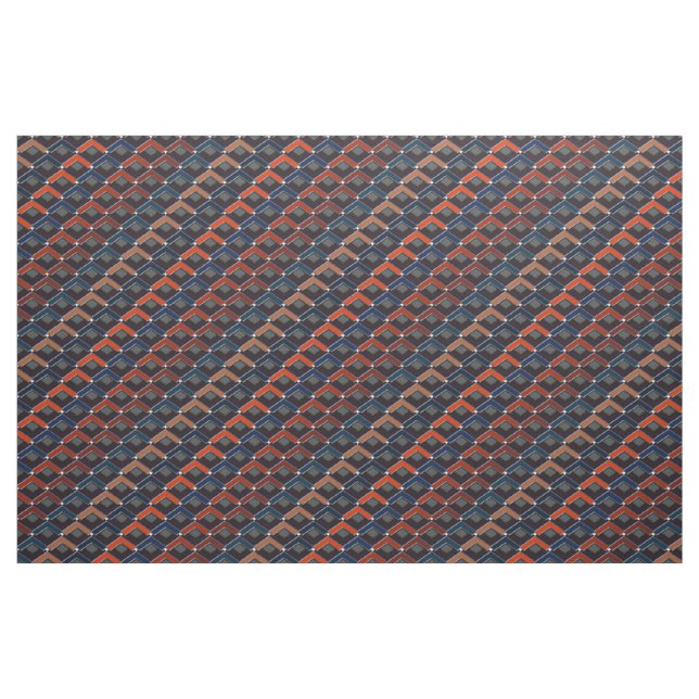 Colorful zigzag Karo-steps Fabric (Yard)