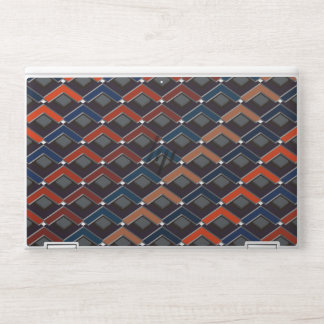 Colorful zigzag Karo-steps HP Laptop Skin