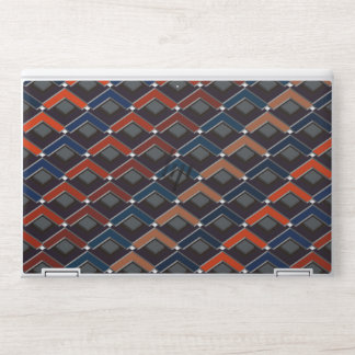 Colorful zigzag Karo-steps HP Laptop Skin