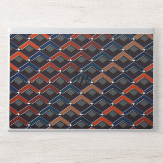 Colorful zigzag Karo-steps HP Laptop Skin
