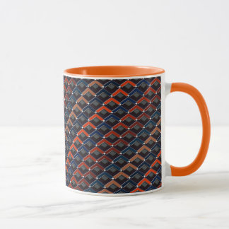 Colorful zigzag Karo-steps Mug