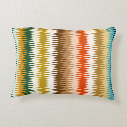 COLORFUL Zigzag Multicolor Pattern   Accent Pillow