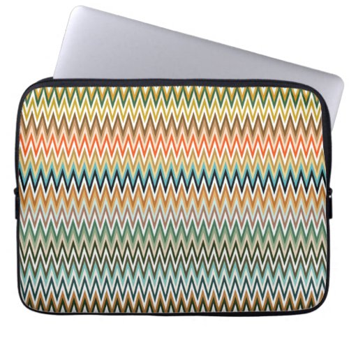 Colorful Zigzag Multicolor Pattern Laptop Sleeve