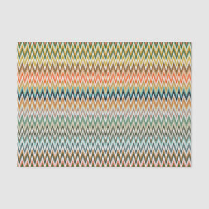 Colorful Zigzag Multicolored Pattern Tissue Paper