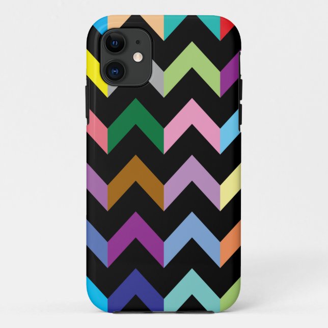 Colorful zigzag pattern Case-Mate iPhone case (Back)