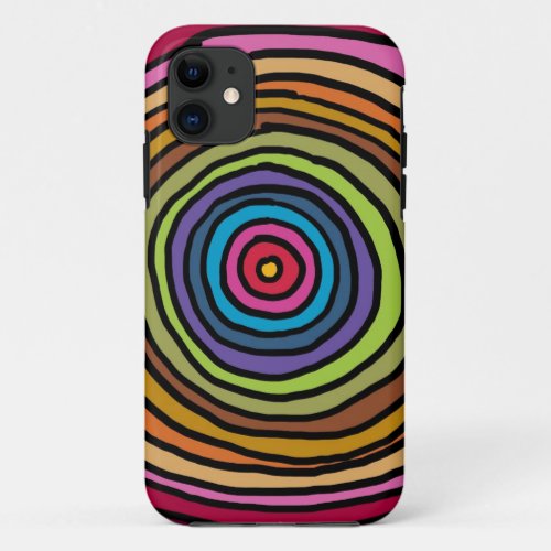 ColorfulCirclesjpg iPhone 11 Case