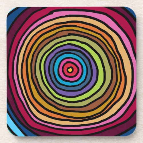 ColorfulCirclesjpg Coaster